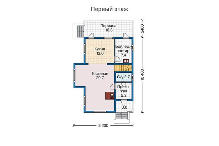 Проект дома М114 строительство в Самаре