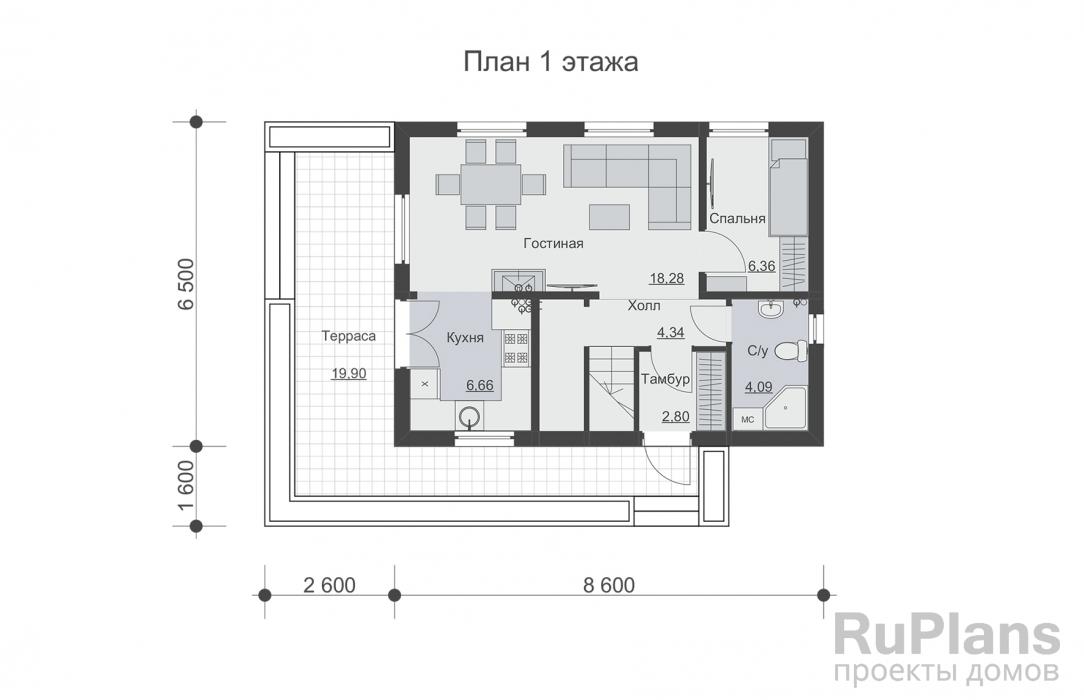 Проект дома с мансардой - Rg5021 строительство в Самаре