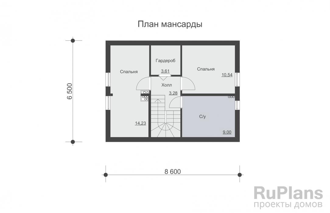 Проект дома с мансардой - Rg5021 строительство в Самаре