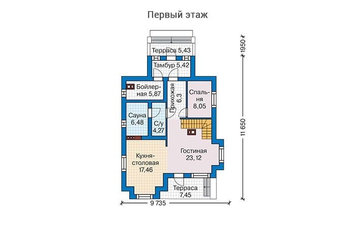 Проект дома М145 строительство в Самаре