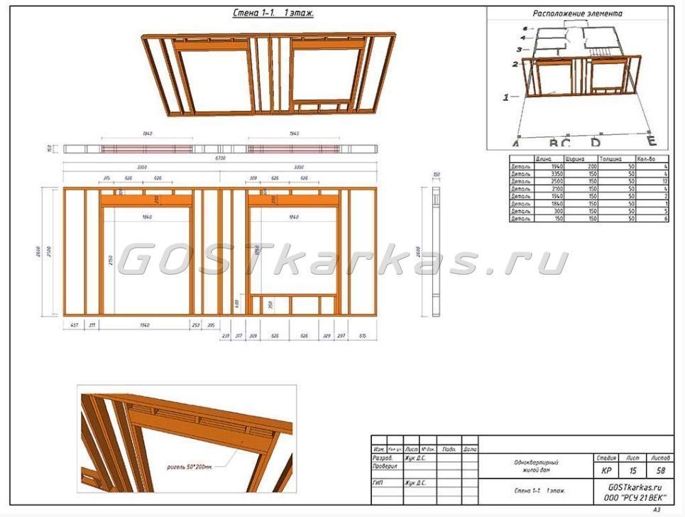 Проект каркасного дома К 150 строительство в Самаре