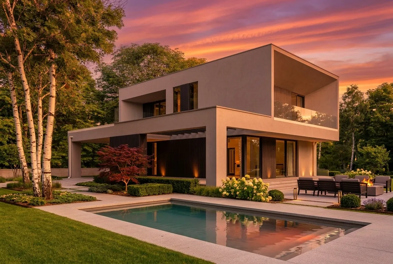 Проект двухэтажного дома - Rg5887 строительство в Самаре